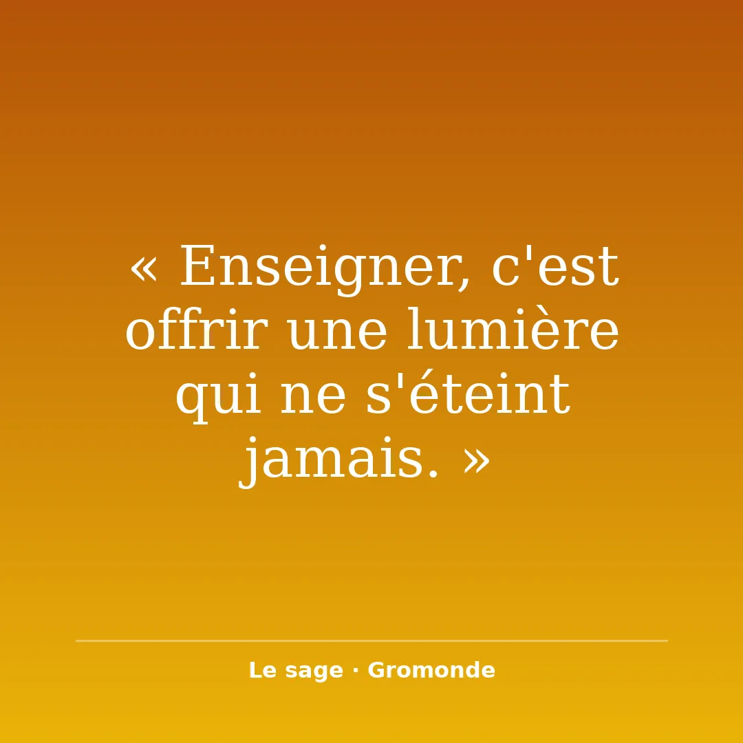 Le savoir se partage comme un rayon de soleil Le saviez-vous ? mdr ! Un savoir gardé pour soi finit…