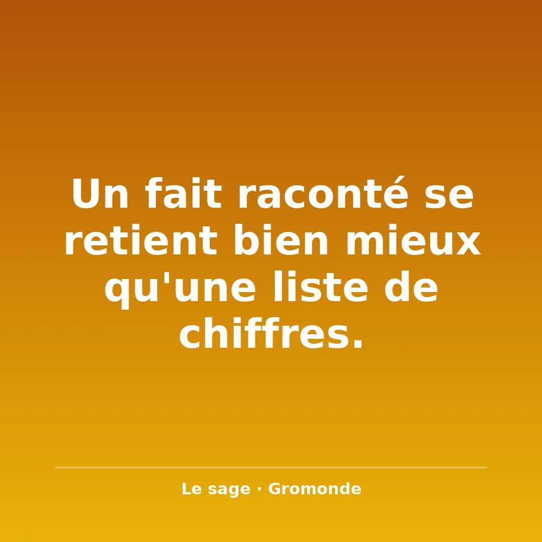 Le saviez-vous ? La mémoire aime les histoires Le saviez-vous ? 🧠 Notre mémoire retient mieux une h…